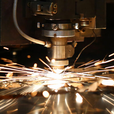 close up of CNC plasma cutter