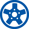 wheel hub cap icon